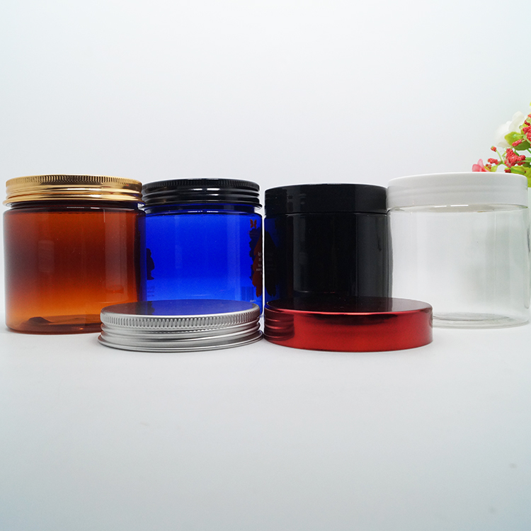 High quality free sample cosmetic body lotion 100g white plastic face cream jar