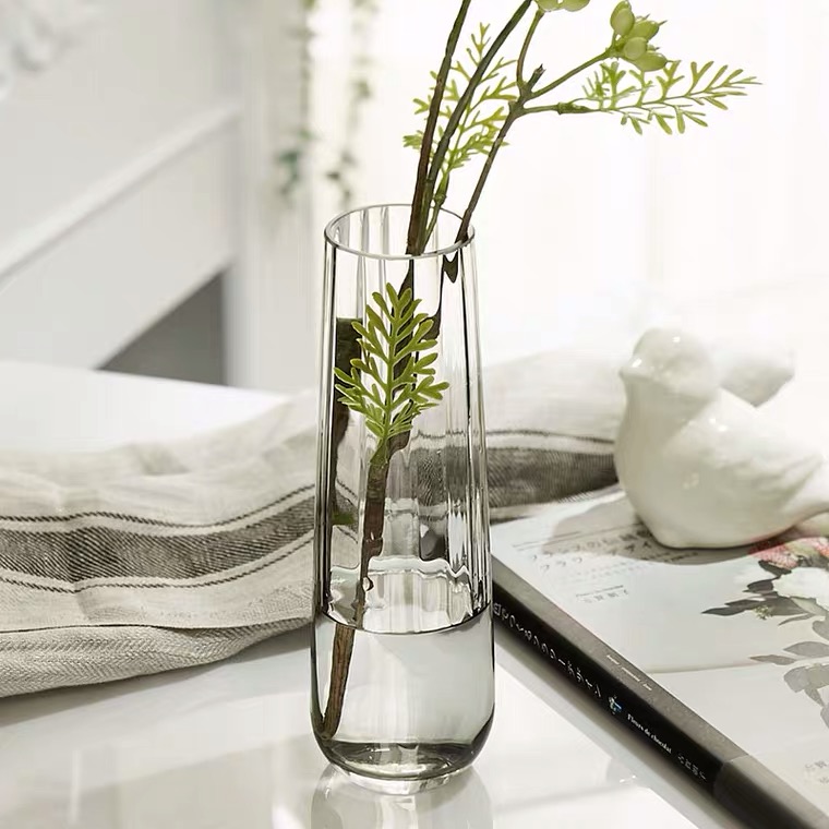 High quality glass vase household glass vase transparent glass tumbler