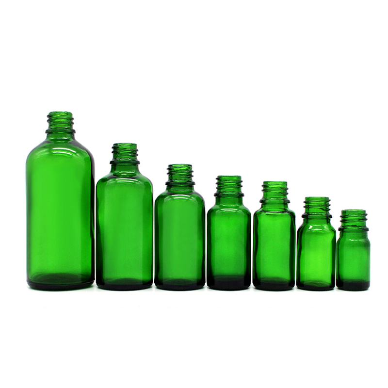 High quality green CBD Oil tinctures packaging testing vial frascos vidrio boston droplet glass child resistant dropper bottles