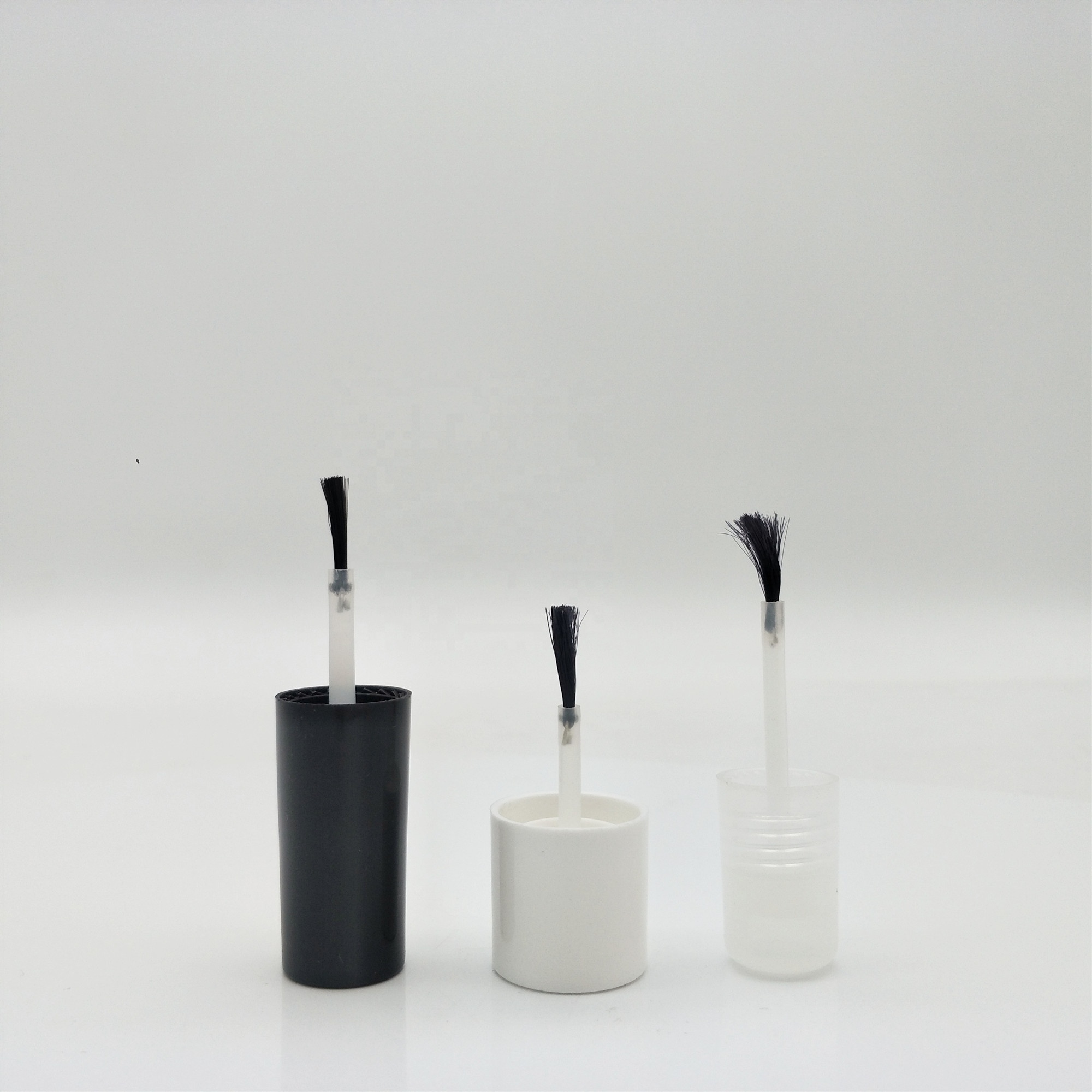 High quality hotsale 10ml,15ml clear nail polish oil glass bottle with cap and brush