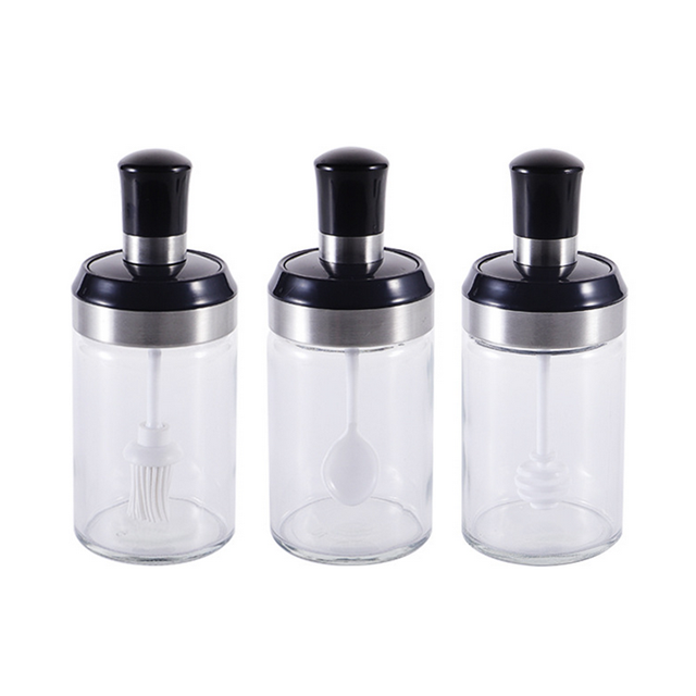 High quality kitchen spice honey glass jar