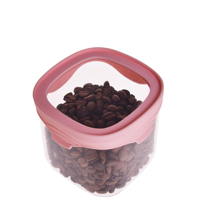 High quality large wide deep canister set of 5 glass food storage jar with airtight lid