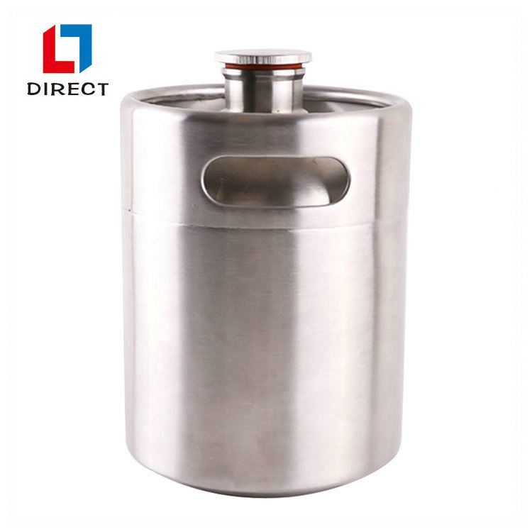 High quality latest design wine barrels stainless steel 2l keg beer growlers 64 oz