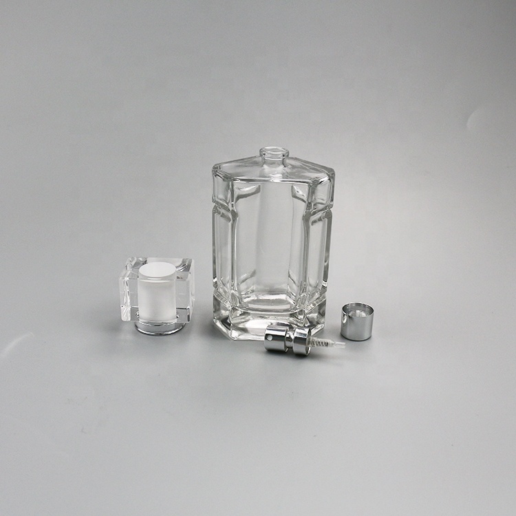 High quality luxury bottle perfume glass bottle 100 ml cosmetic morocco