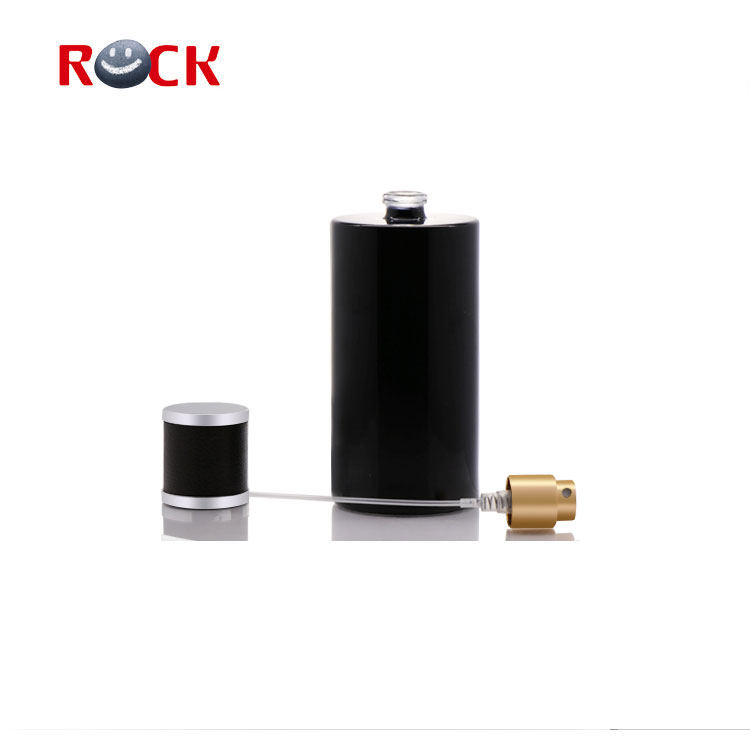 High quality matte black glass perfume bottle 100ml