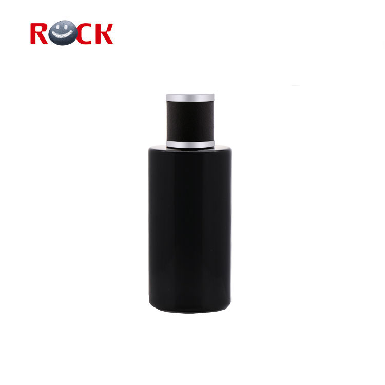 High quality matte black glass perfume bottle 100ml