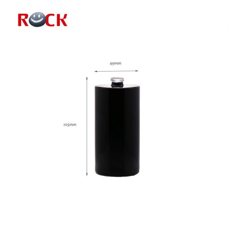 High quality matte black glass perfume bottle 100ml