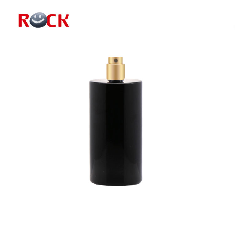 High quality matte black glass perfume bottle 100ml