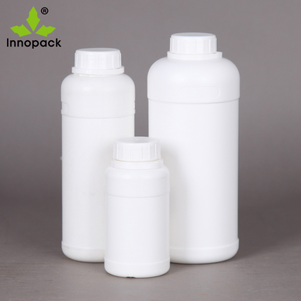High quality plastic 1 litre bottle HDPE tamper proof bottle liquid fertilizer/pesticide plastic bottle