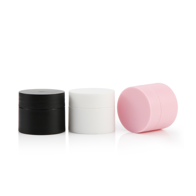 High quality plastic cosmetic cream containers jars 10g 15g 20g 30g 50g cream jar pink with lip mask jar for sale