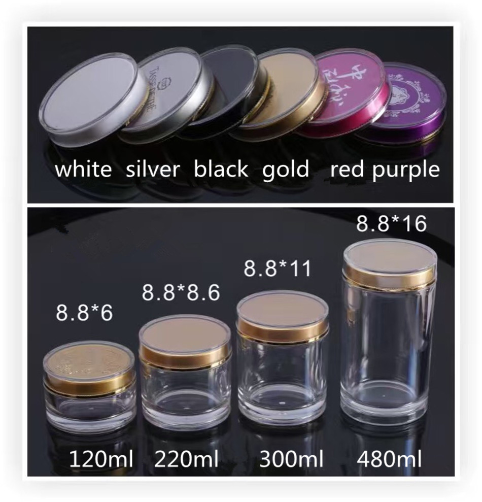 High quality plastic jar 100ml cosmetic cream container jar