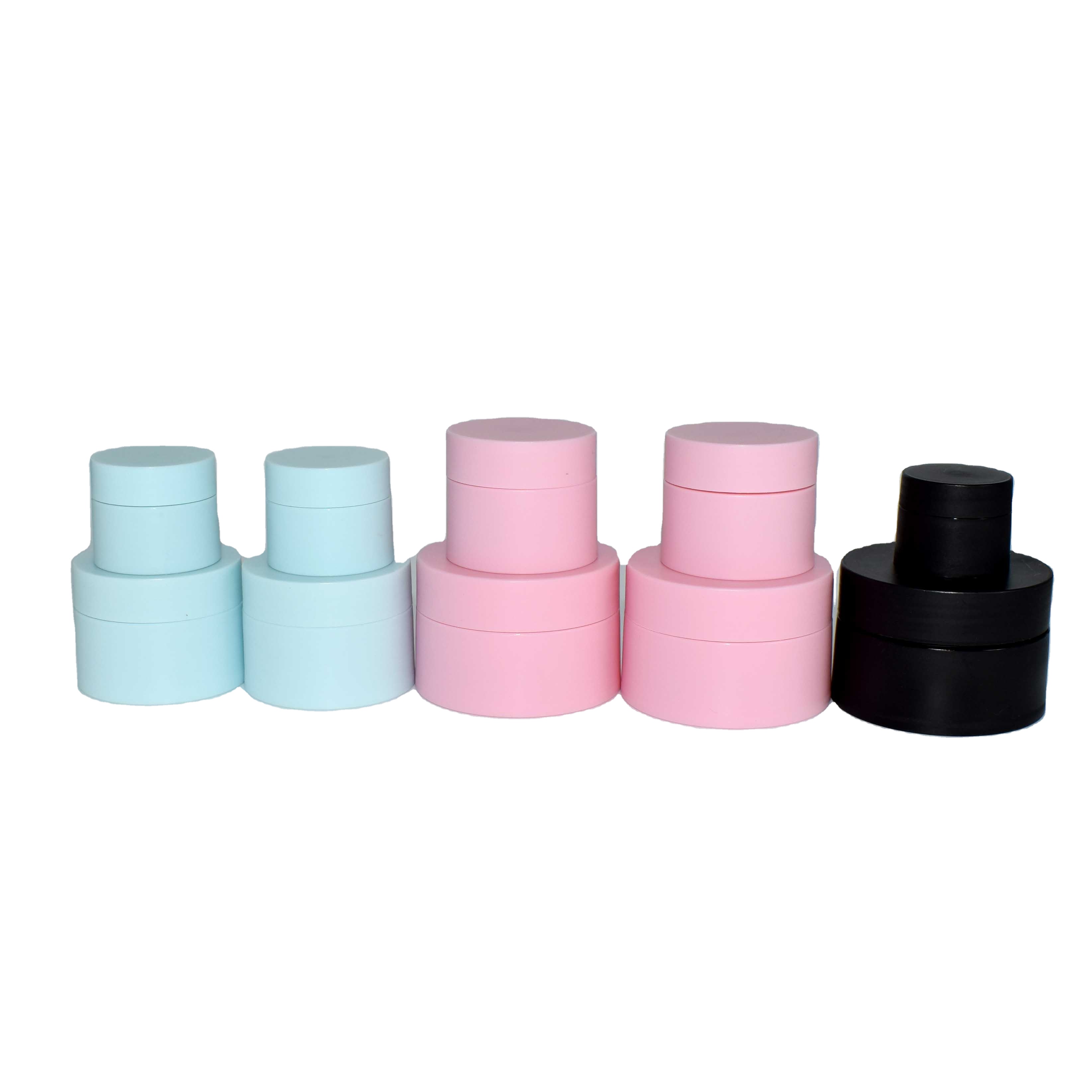 High quality plastic matte PP double wall cosmetic cream empty jar for skin care