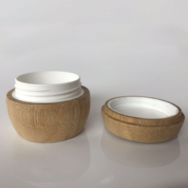 High quality portable easy to clean leak proof 10g bamboo cream jar for face cream