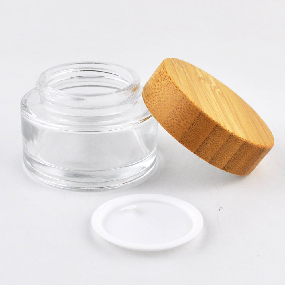 High quality skin care packaging set frosted glass jar 50ml cosmetic for serum