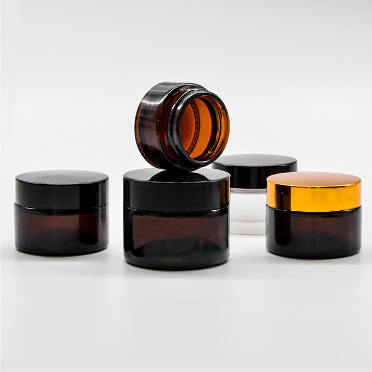 High quality skin cream bottle transparent brown cream bottle tan cream bottle 5ml10ml30ml50ml100ml