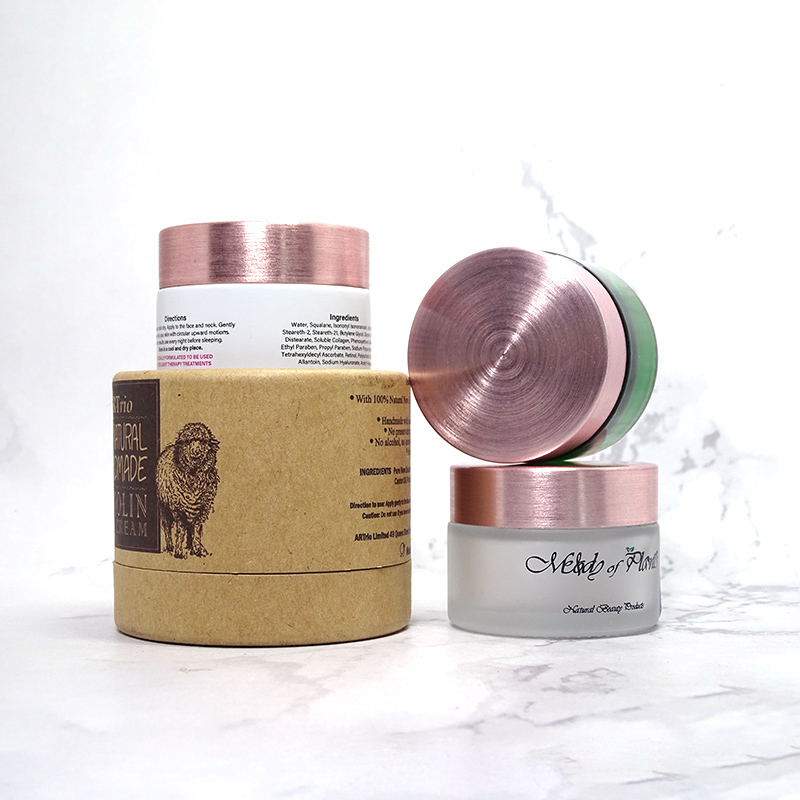 High quality small empty 5g 10g 15g 20g 30g 50g 100g clear amber frosted glass cosmetic packaging glass jars for cream