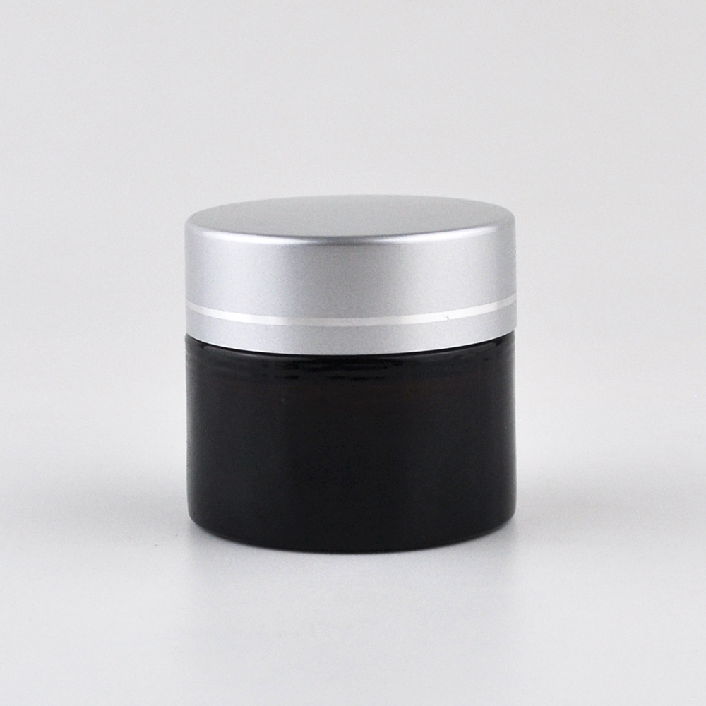High quality small empty 5g 10g 15g 20g 30g 50g 100g clear amber frosted glass cosmetic packaging glass jars for cream
