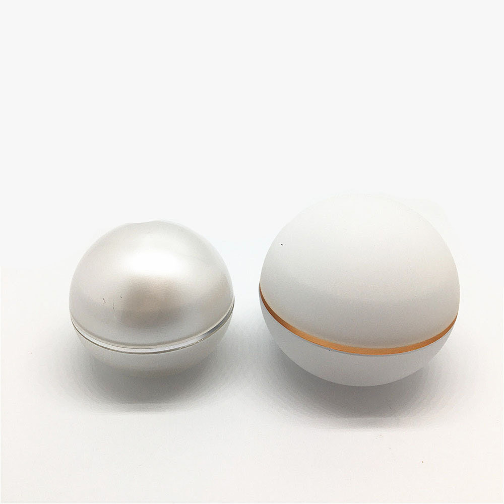 High quality soft touch Cosmetic acrylic ball cream jar luxury white 15g 30g