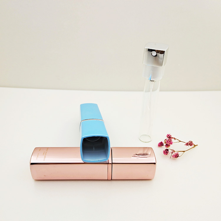 High quality square aluminum perfume spray bottles