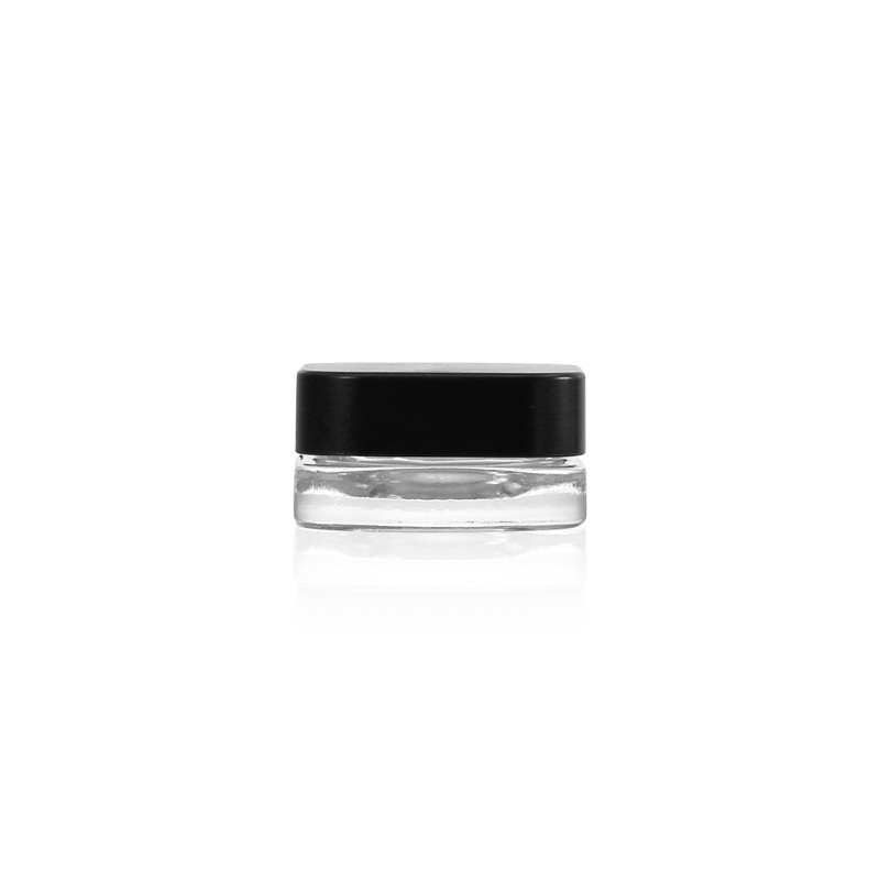 High quality thick base clear glass Jar with CR Cap for serum oil in 9ml size