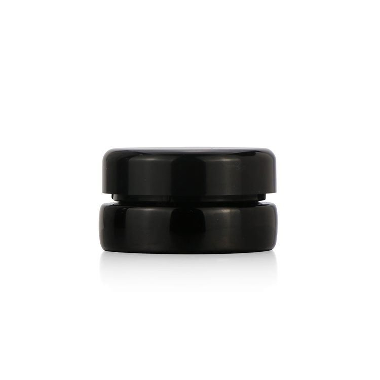 High quality thick wall black small glass jar 5g cbd oil waxs cr concentrate container airtight jar