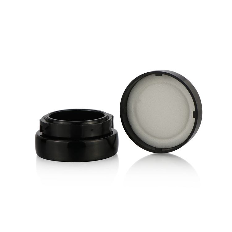 High quality thick wall black small glass jar 5g cbd oil waxs cr concentrate container airtight jar