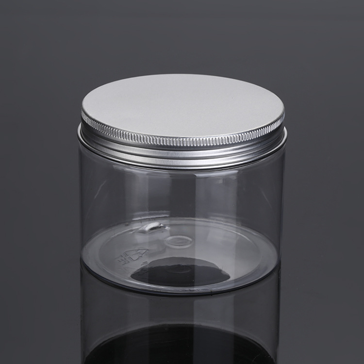 High quality transparent cosmetic container 350ml plastic jar