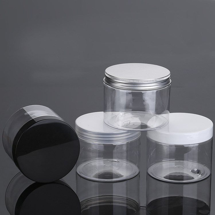 High quality transparent cosmetic container 350ml plastic jar