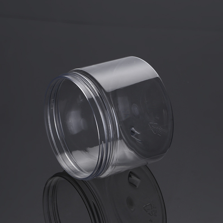 High quality transparent cosmetic container 350ml plastic jar
