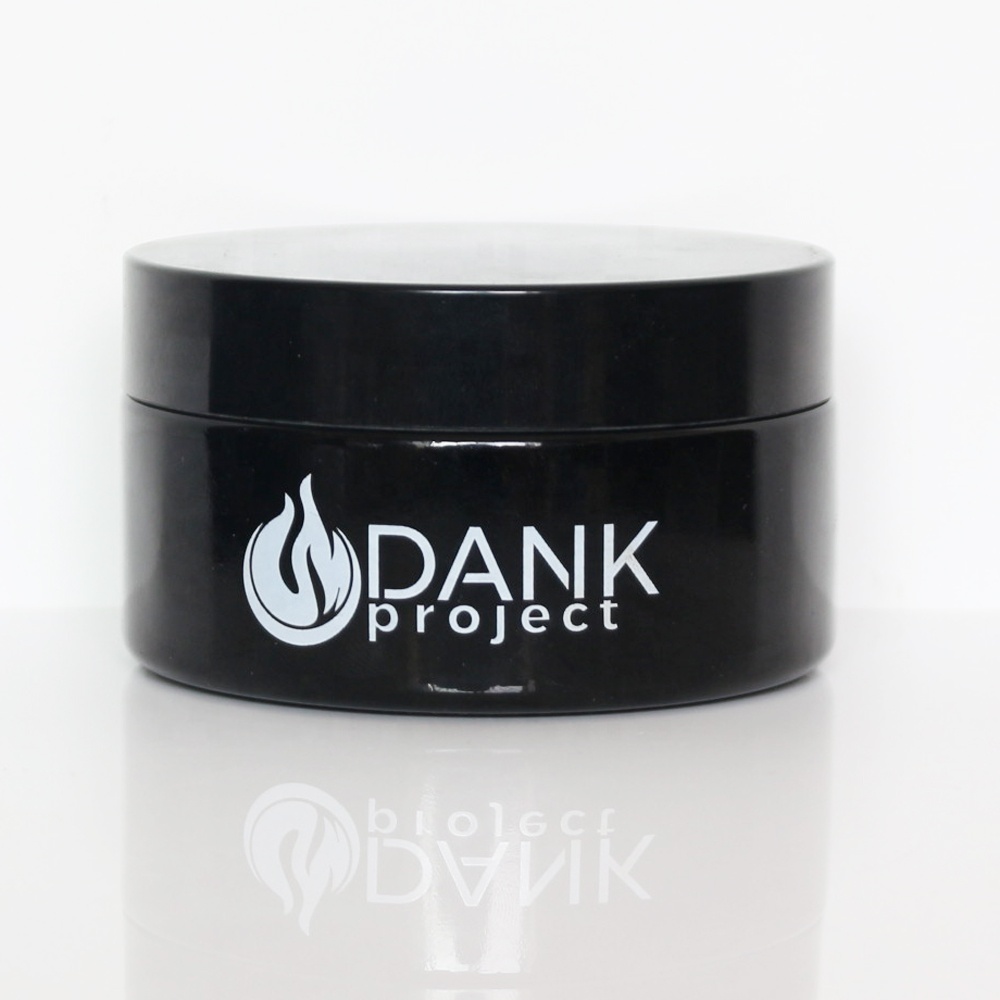 High quality uv glass jar 100ml dark violet glass jar with flat lid DVJ-05S