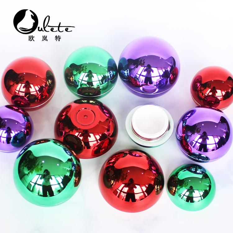 High quality various colors 10g 30g 50g ball shape high end round cream jar