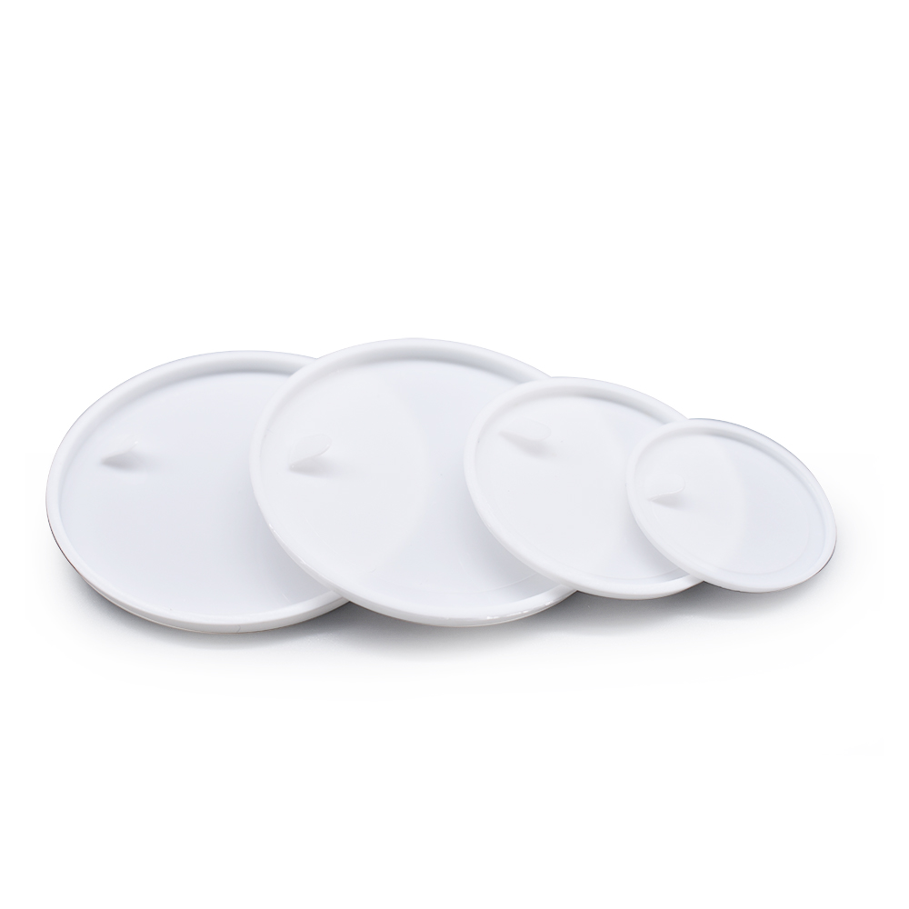 High quality white 100g pp plastic cream jars with silver edge