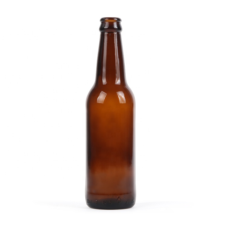 High quality wholesale empty amber glass beer glass bottle wine glass