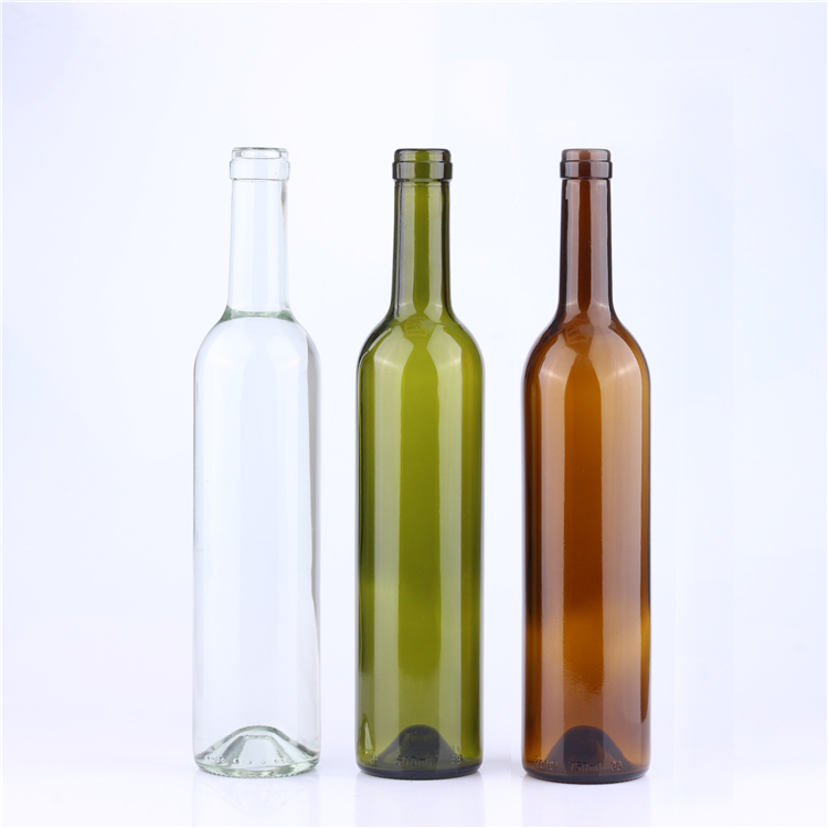 High quality wholesale glass wine vodka whisky tequila bottle with cork stopped