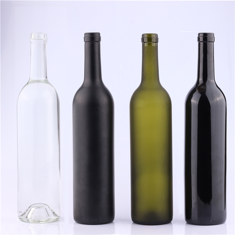 High quality wholesale glass wine vodka whisky tequila bottle with cork stopped