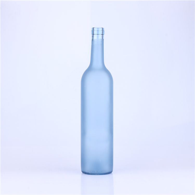 High quality wholesale glass wine vodka whisky tequila bottle with cork stopped