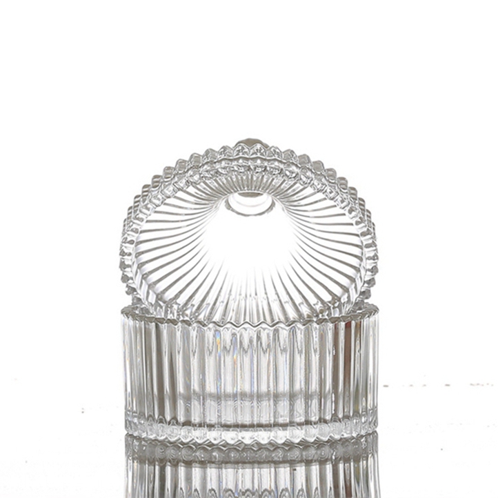 High quality wholesale jar glass candy, crystal glass candy jar