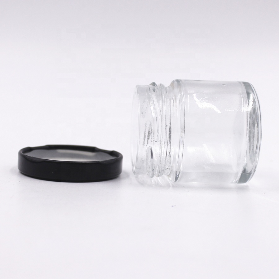 High quality30ml 1oz 3oz 6 oz 8oz 12 oz 16oz 26oz food grade transparent jam mason glass storage jars