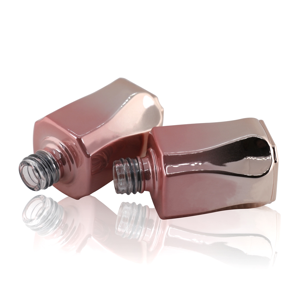 High repurchase rate painting color electroplating process support logo custom nice empty nail polish bottle glass