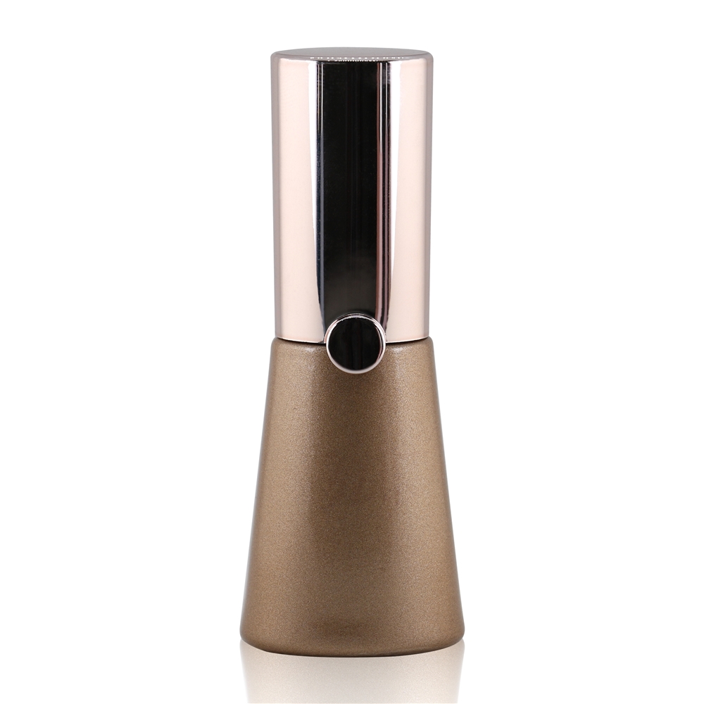 High repurchase rate painting color unique empty nail polish bottle with brush gold caps customized logo