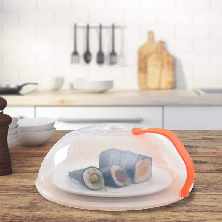 High temperature resistant plastic food cover special cover for heating in microwave oven splash oil preservation cover
