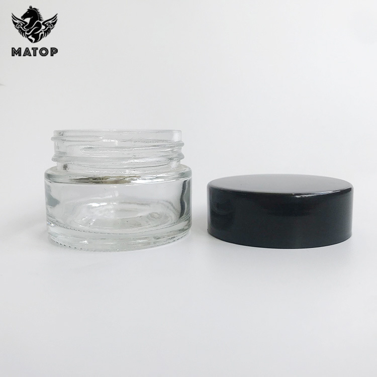 High transparency concentrate containers for hemp cbd oil
