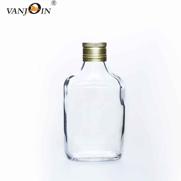 Hip Flask 200ml Coffee Glass Bottles For Cold Brew With Printing Wholesale