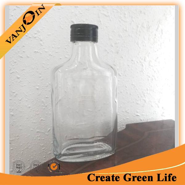 Hip Flask 200ml Coffee Glass Bottles For Cold Brew With Printing Wholesale