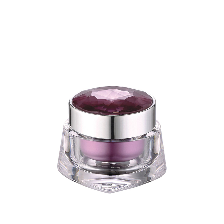Hjgh end new design 30g 50g cosmetic acrylic cream jar with luxury lid