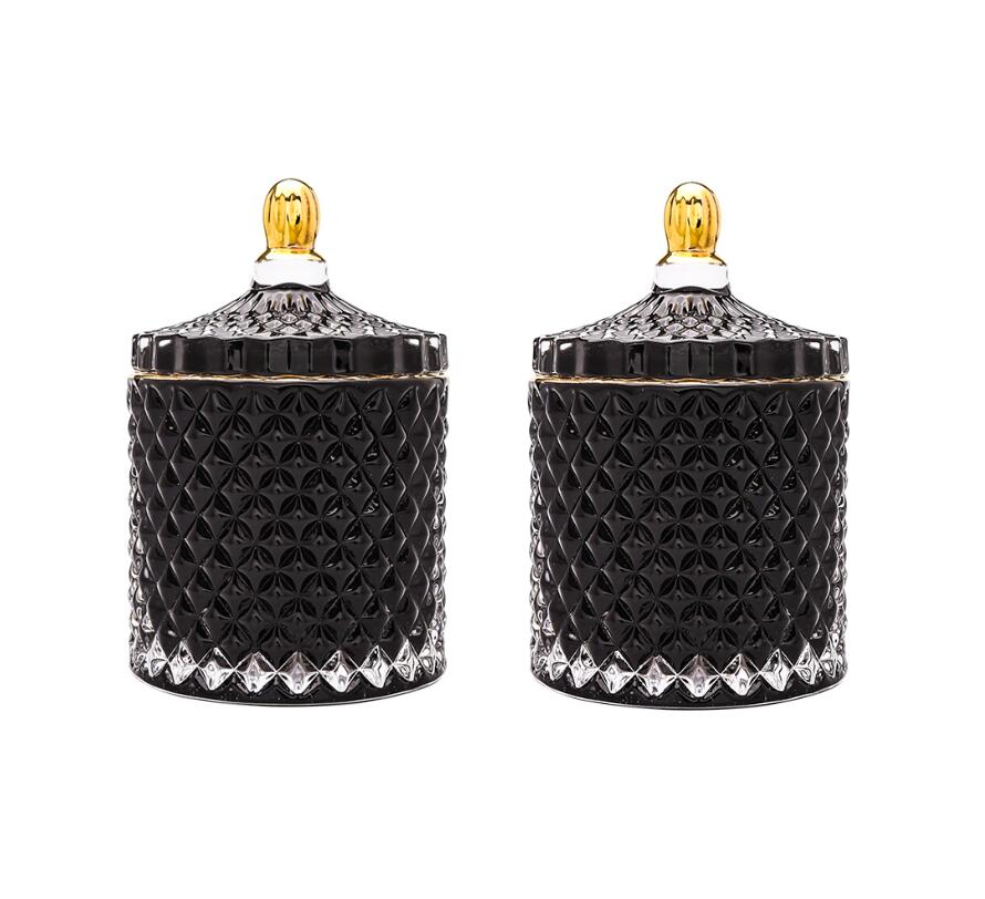 Holder Vanity  with Lid Decorative Jar Container for Bathroom Kitchen 270oz set of 1Canister Jar