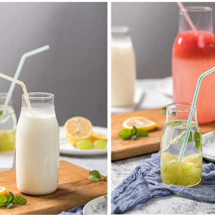 Holiday healthy baby breakfast milk glass bottle