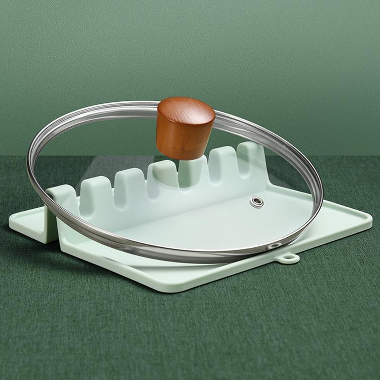 Home Creative Silicone Pot Lid Storage Rack Kitchen Shelves Multifunctional Kitchenware Spatula Spoon Spatula Rack