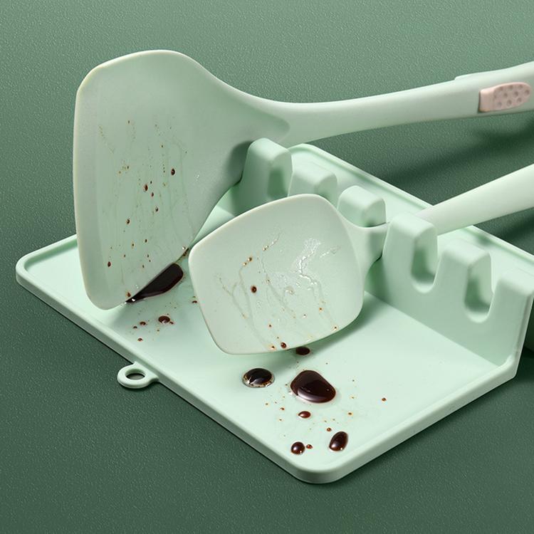 Home Creative Silicone Pot Lid Storage Rack Kitchen Shelves Multifunctional Kitchenware Spatula Spoon Spatula Rack