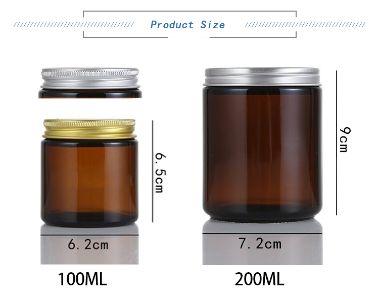 Home Decoration 24oz Empty Amber Painted Glass Candle Jar with Lid